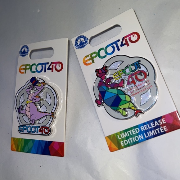 (2) Disney EPCOT 40 Figment Pins - Picture 2 of 5